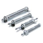 Air Cylinder, Standard Type: Double Acting, Single Rod CM2 Series