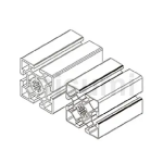 5050 / 50100 , Slot Width 10mm Aluminum Frames