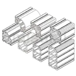 8080 / 80120 / 80160 / 8840 , Slot Width 8mm Aluminum Frames