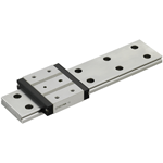 Miniature Linear Guides Wide Rails - Standard Blocks with Dowel Holes, Light Preload